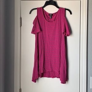 Open Shoulder Long Blouse